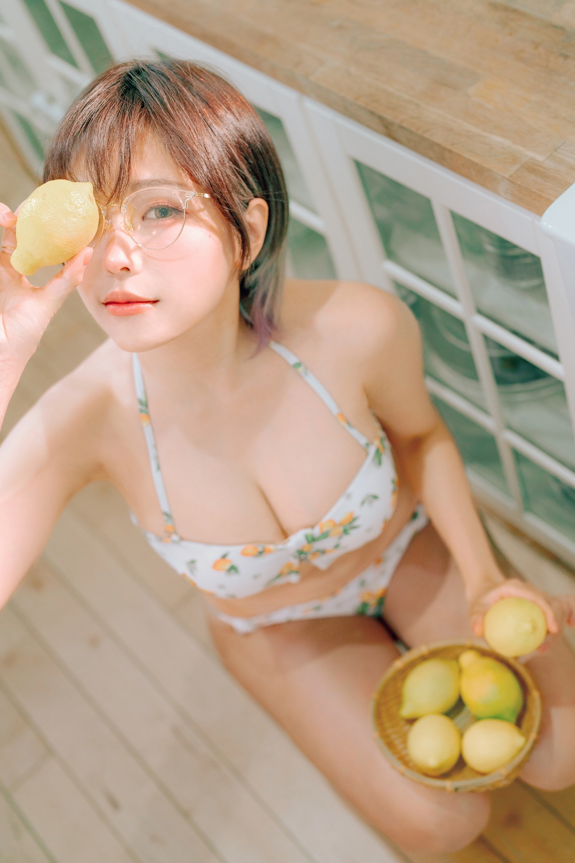 ElyEE子 - NO.123【寫真8月訂閱】C-檸檬泳裝 Lemon Swimsuit 2